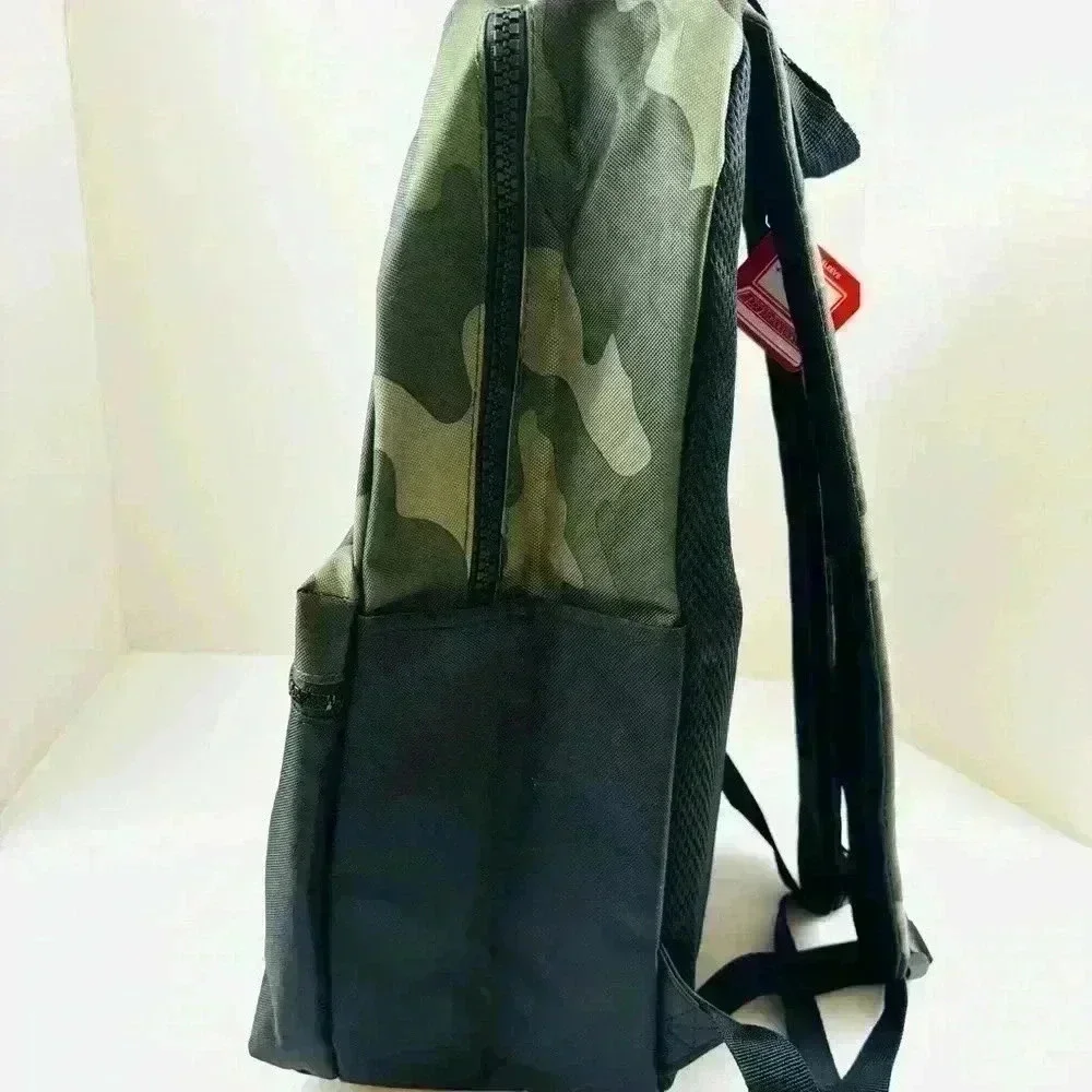 NWT Champion Manuscript Green Grid Camouflage Laptop‎ Large Unisex Backpack